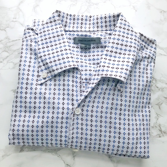 Johnston & Murphy Other - SOLD 🚫 JOHNSTON & MURPHY Geometric Button Down